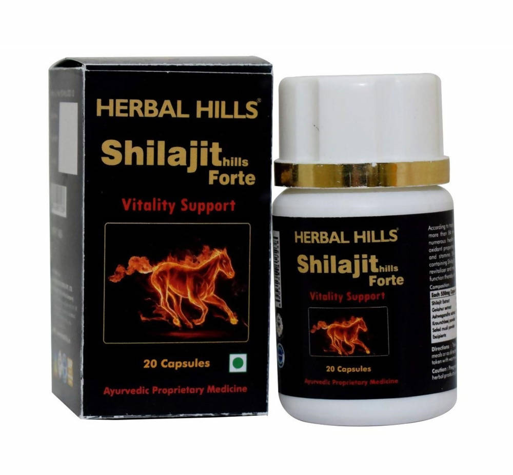 Herbal Hills Shilajithills Forte Vitality Support Capsules