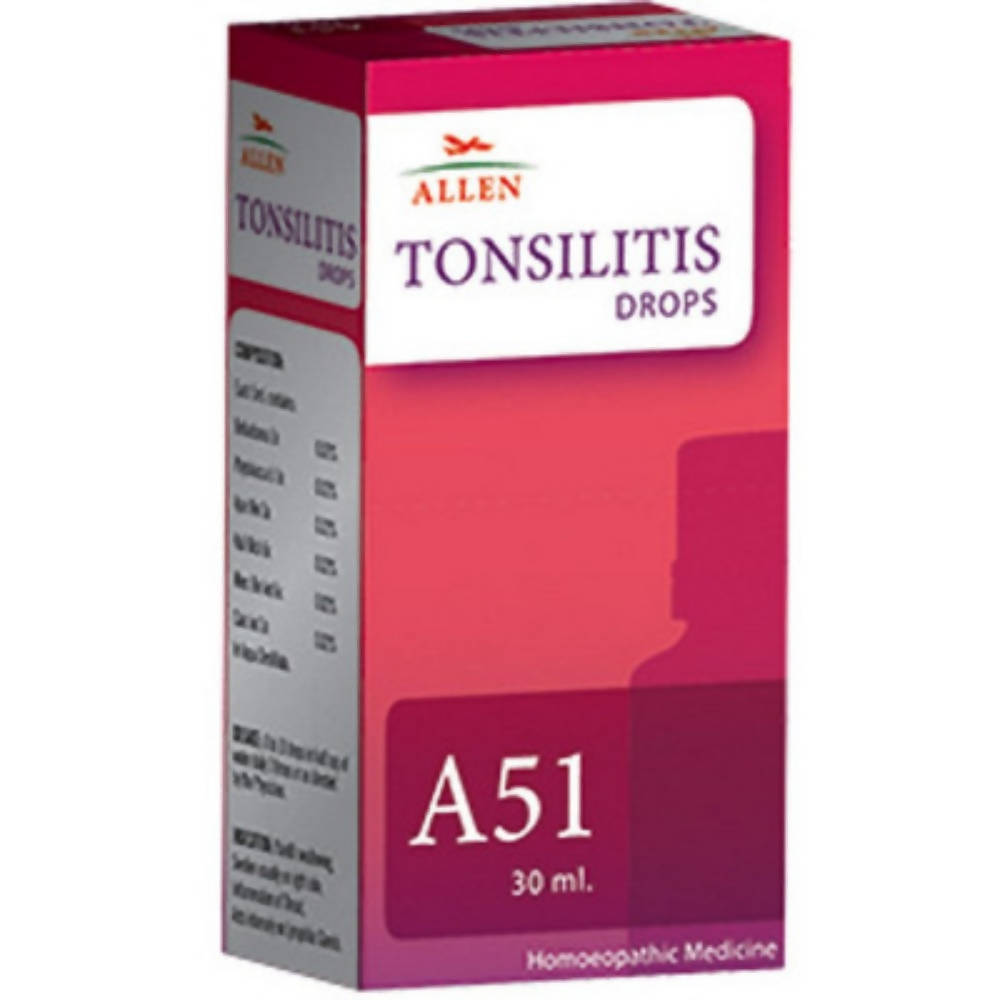 Allen Homeopathy A51 Tonsilitis Drops