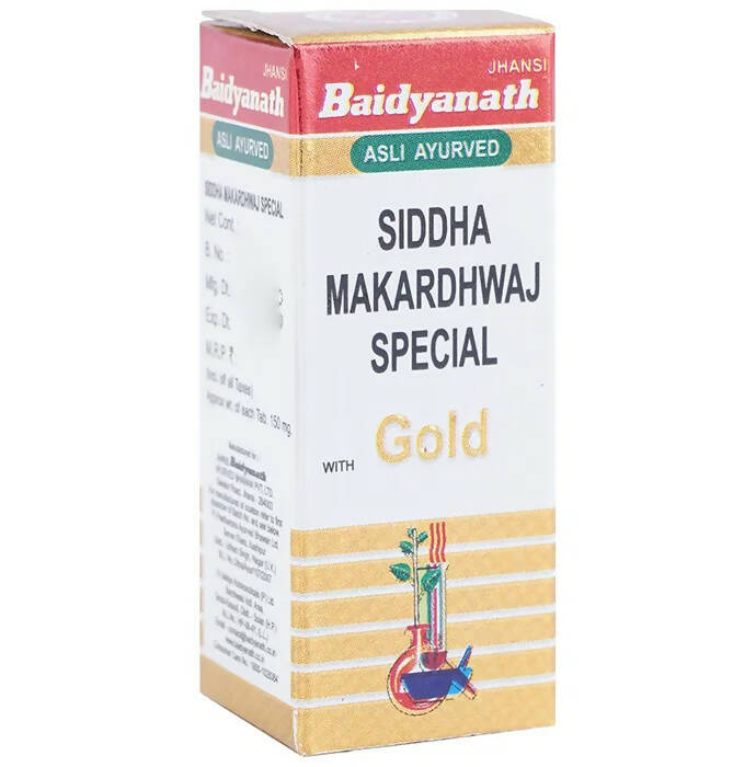 Baidyanath (Jhansi) Siddha Makardhwaj Special Tablets With Gold - Distacart