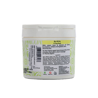 Vedic Line Skin Masters Bio White De Tan Face Pack - Distacart