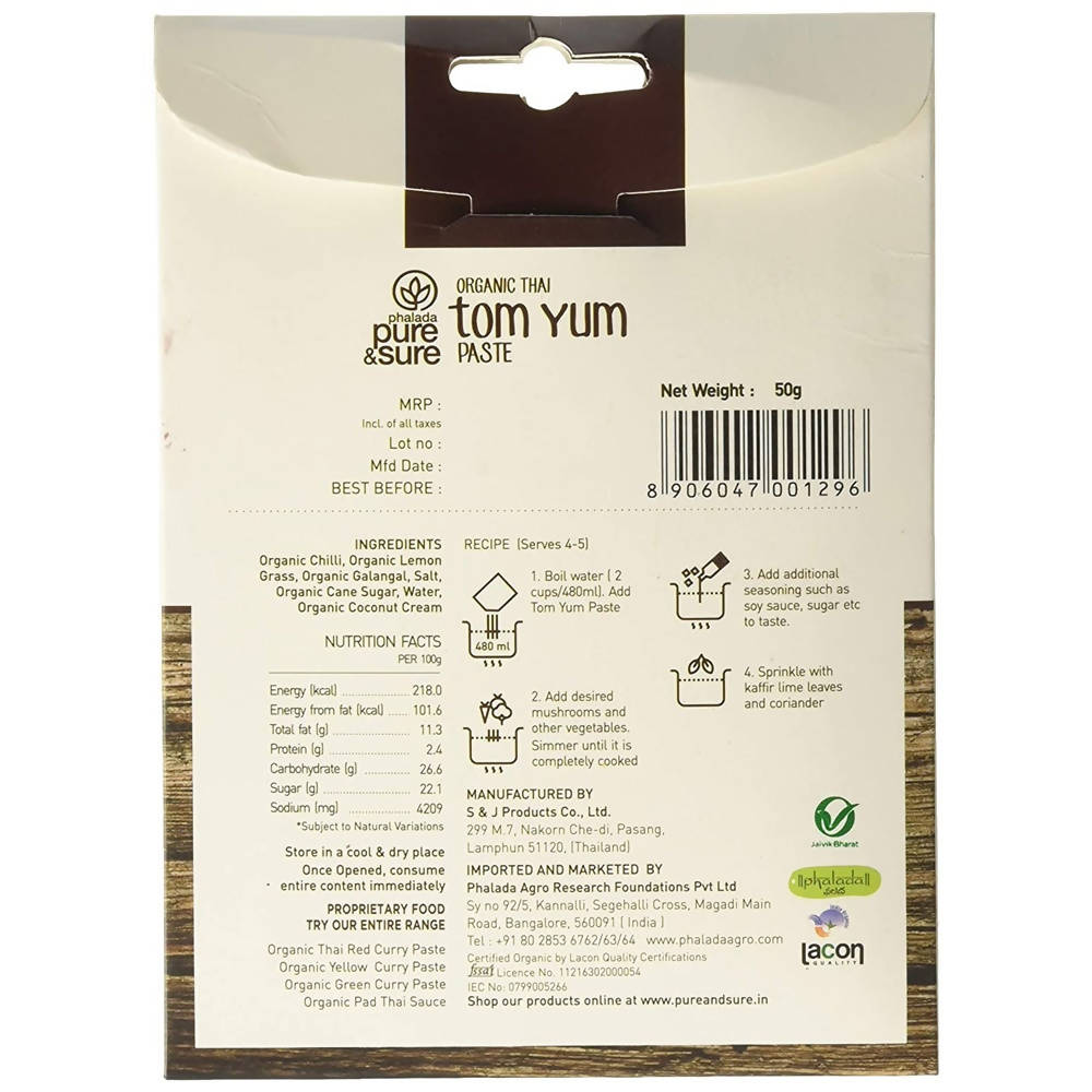 Organic Tom Yum Paste