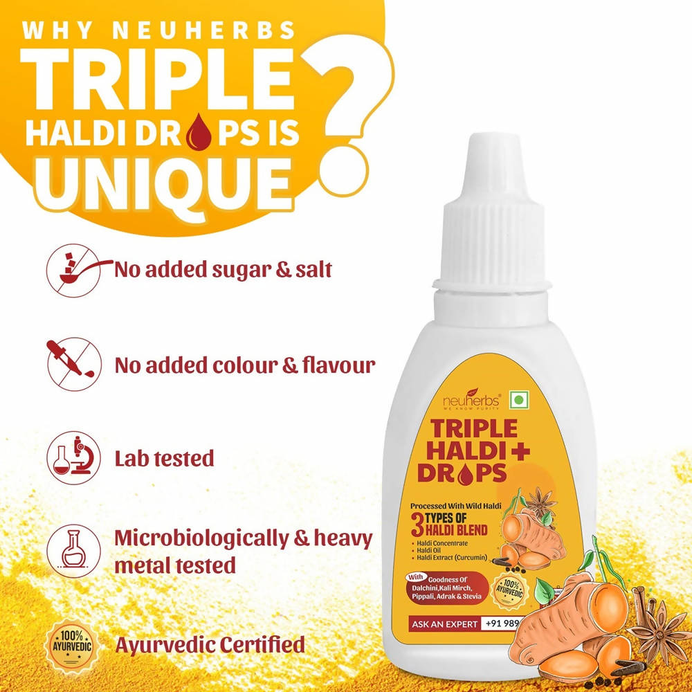 Neuherbs Triple Haldi Plus Drops - Distacart