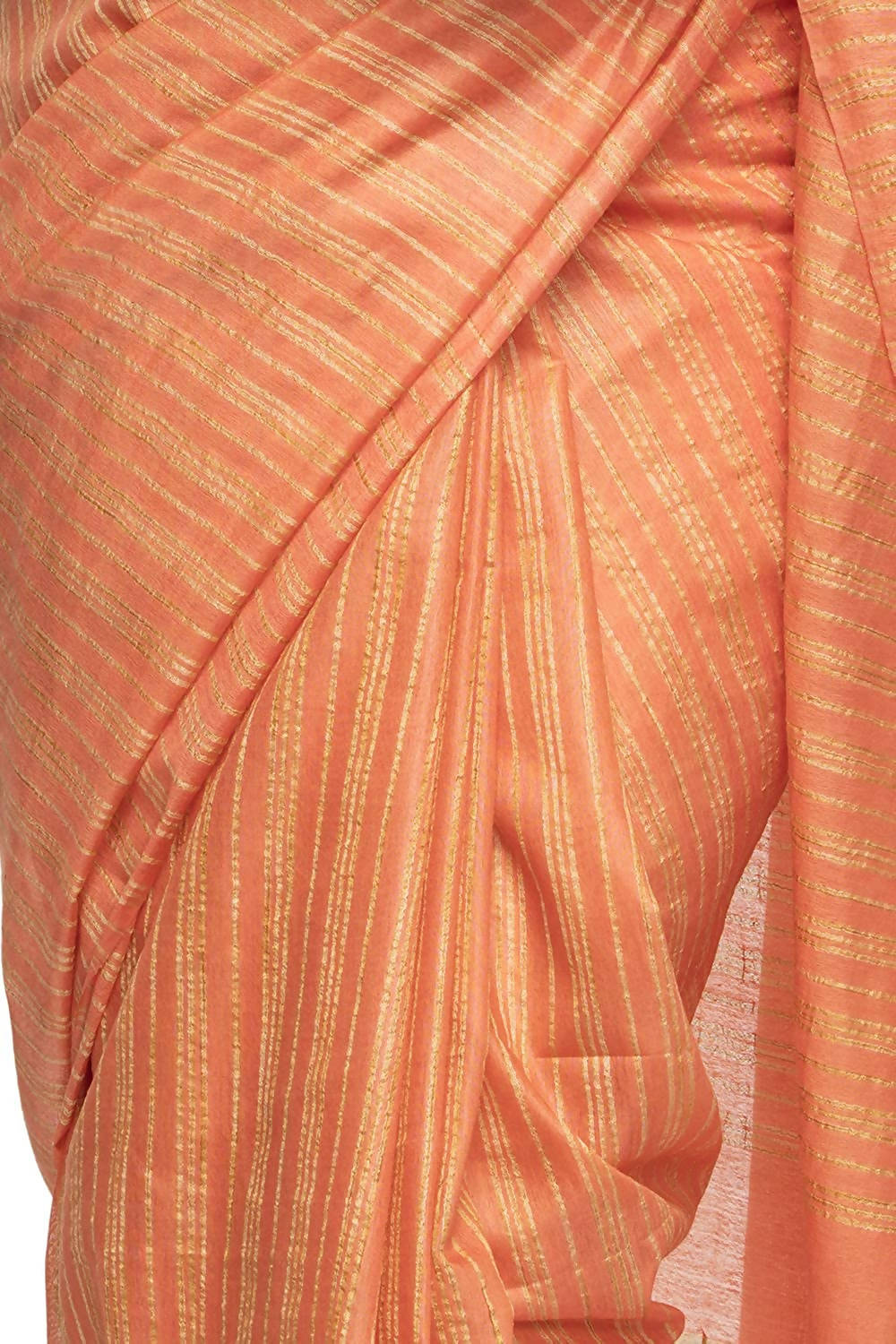 Mominos Fashion Orange Color Bhagalpuri Saree
