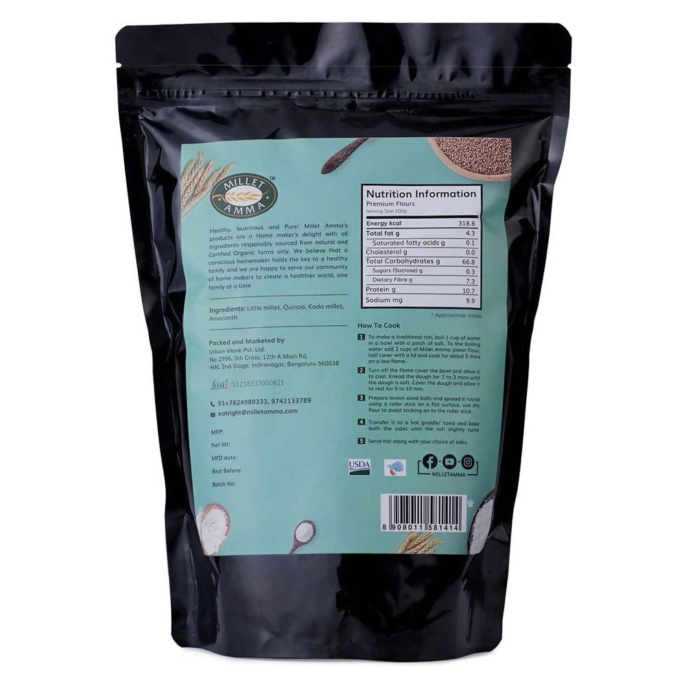 Millet Amma Organic Gluten Free Premium Mix Flour - Distacart
