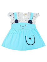 Thumbnail for NammaBaby Baby Girl's A-Line Mini Frock Dress - Blue - Distacart