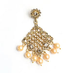 Thumbnail for Mominos Fashion Johar Kamal Traditional Rajwadi Design Heavy Golden Color Necklace Set - Distacart