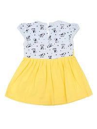 Thumbnail for NammaBaby Baby Girl''s A-Line Mini Frock Dress - Yellow - Distacart