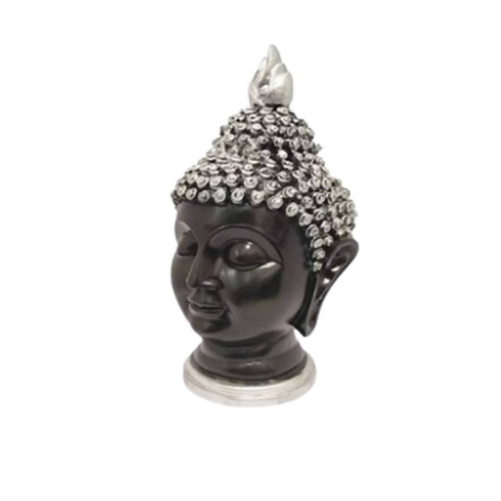 Puja N Pujari Buddha Face Idol Silver Head