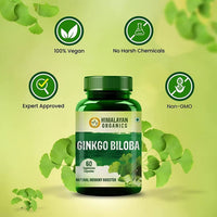 Thumbnail for Himalayan Organics Ginkgo Biloba, Natural Memory Booster: 60 Vegetarian Capsules Online