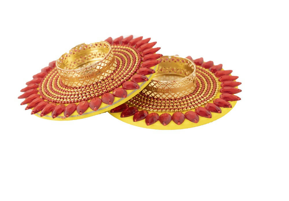 Kundan HandiKrafts Round Floating Candle Holders - Big - Distacart