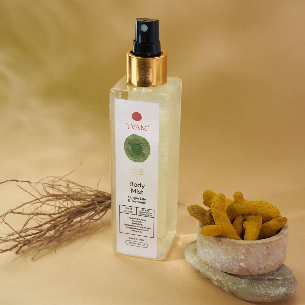 Tvam Body Mist - Ginger Lily & Turmeric - Distacart