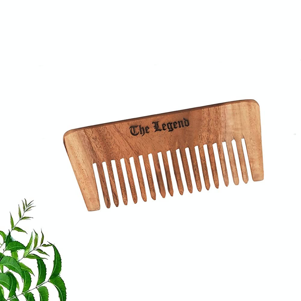 The Legend Organic Pure Neem Wood Comb Wide Teeth - Distacart