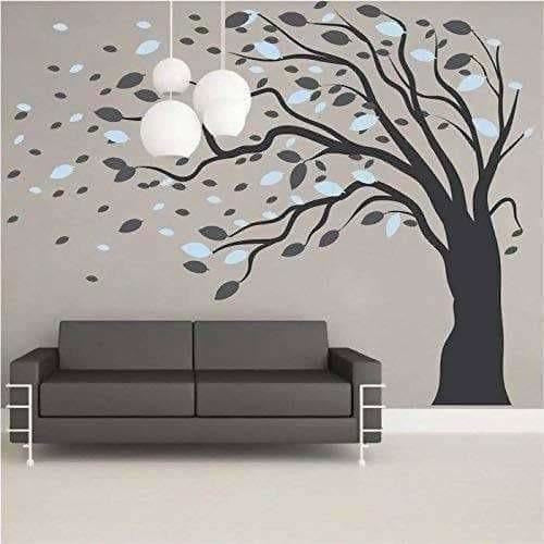 Beautiful Giant Large Tree for Living Room (9.3(L) Feet * 7.1(H) Feet) Wall Sticker - Distacart