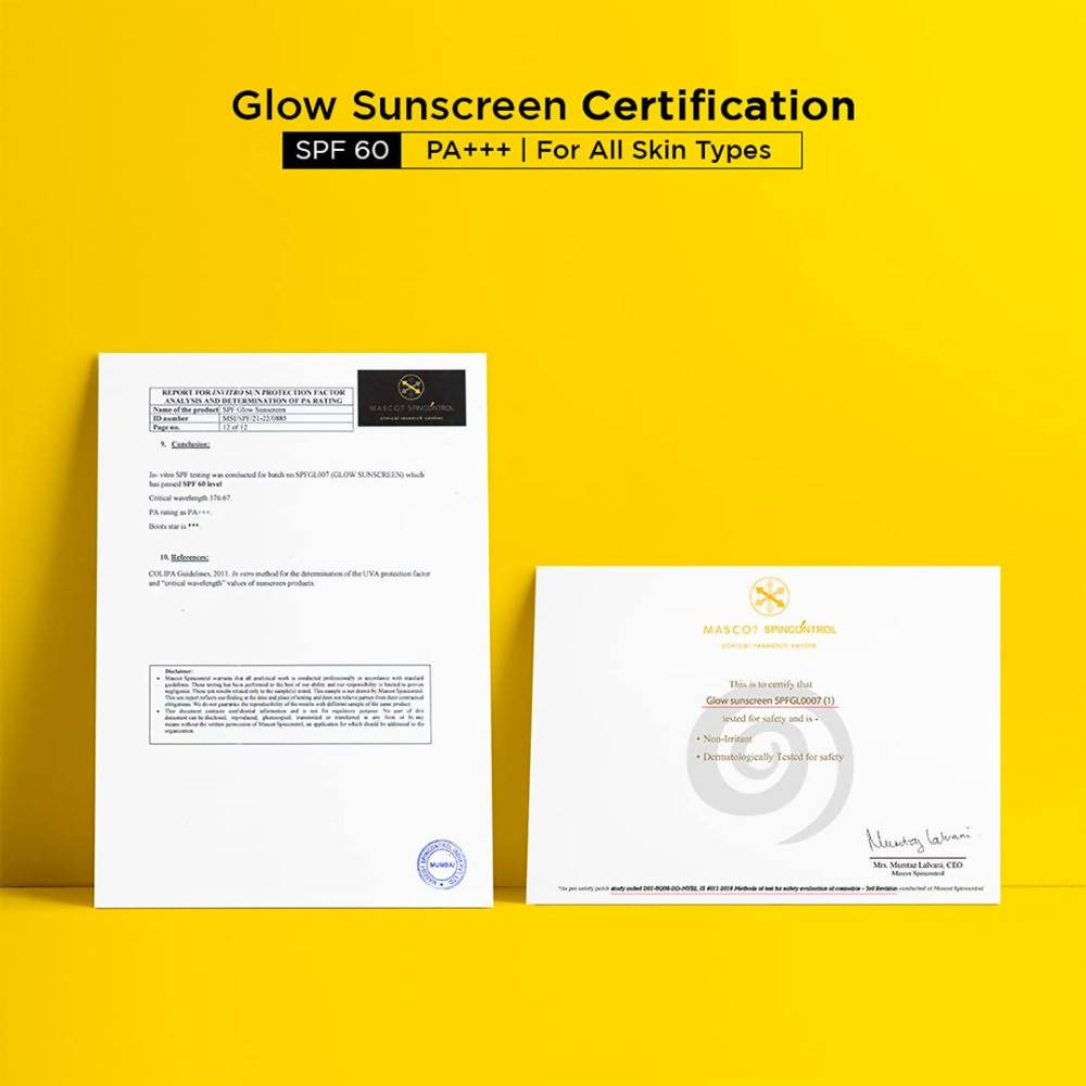 Sun Scoop Glow Sunscreen SPF 60 - Distacart