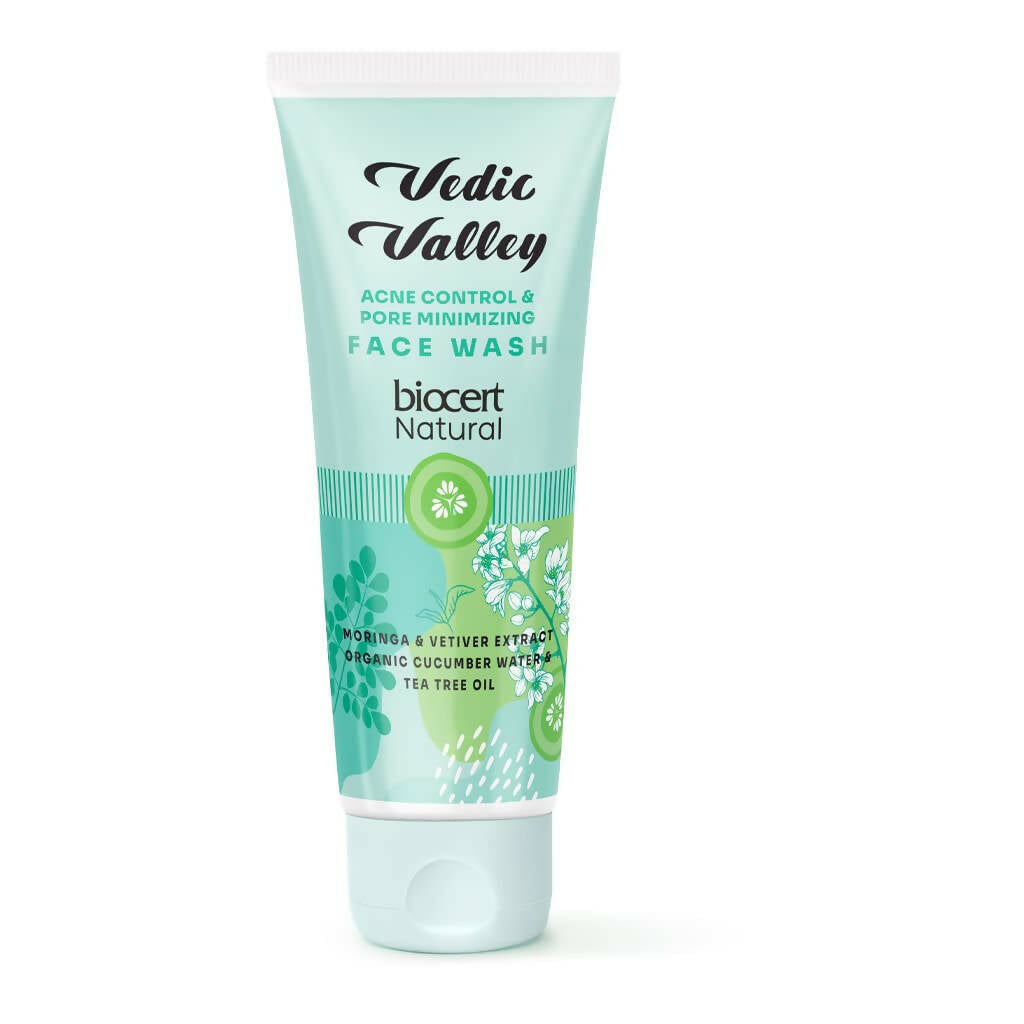 Vedic Valley Acne & Pore Minimizing Face Wash With Moringa & Vetiver - Distacart