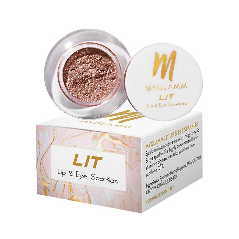 MyGlamm LIT Lip & Eye Sparkle (Her Royal Hotness) - Distacart
