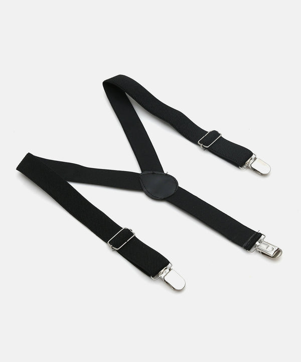 Manet Boys Solid Suspenders - Black - Distacart