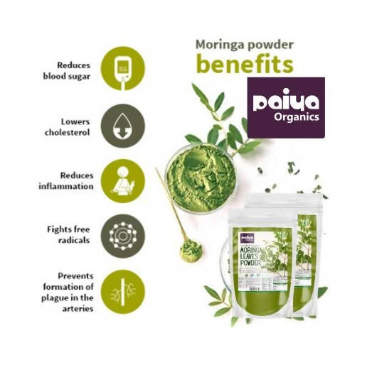Paiya Organics Certified Organic Moringa Powder - Distacart