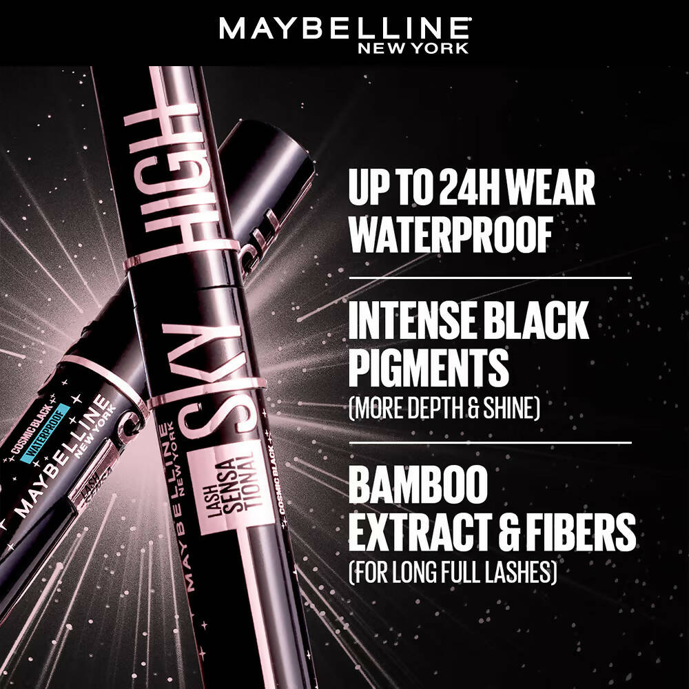 Buy Maybelline New York Sensational Cosmic Waterproof Black Sky Price - | Mascara High at Online Lash Best Distacart