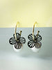 NVR Women Gold-Toned Teardrop Shaped Drop Earrings - Distacart