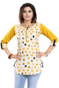 Snehal Creations Cotton Printed Apple-Cut Short Tunic - Distacart