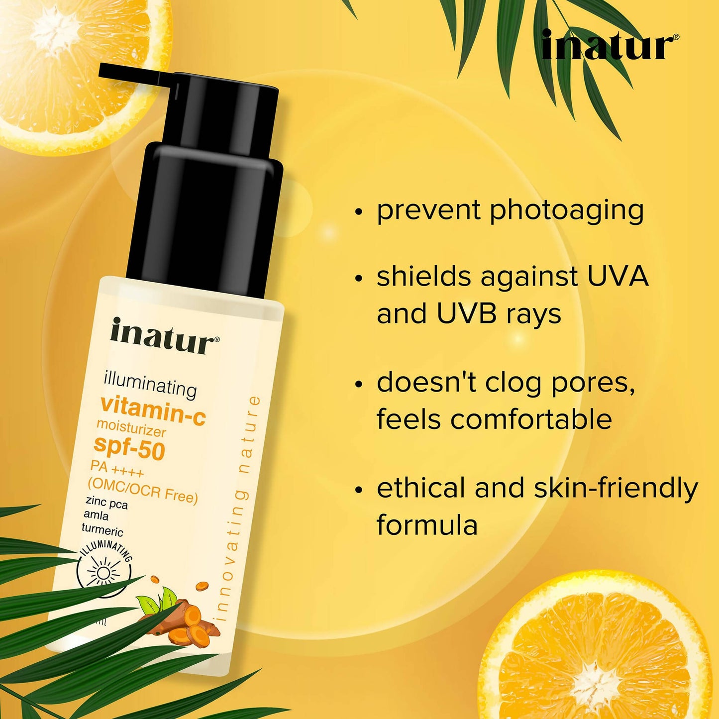 Inatur Vitamin C Sunscreen SPF-50 - Distacart
