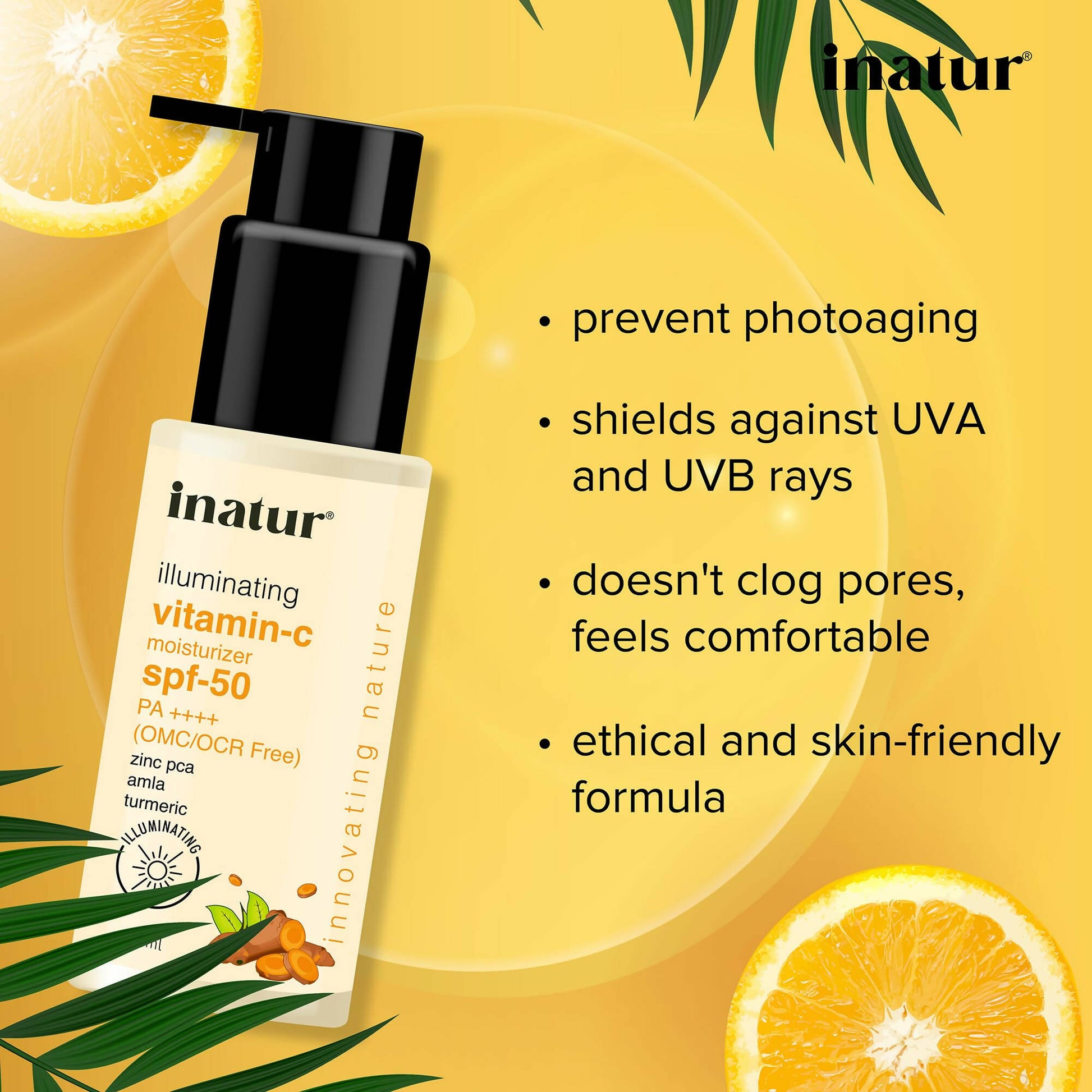Inatur Vitamin C Sunscreen SPF-50 - Distacart
