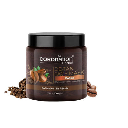 Coronation Herbal Coffee De-Tan Face Mask - Distacart