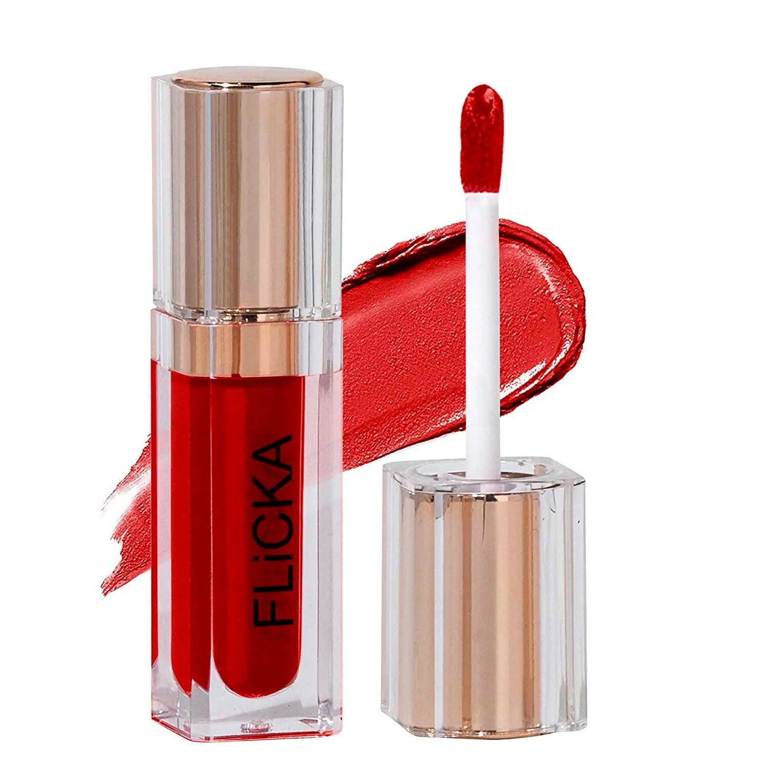 FLiCKA R U Ready Matte Finish liquid Lipstick Shade 01 Red Hot - Distacart