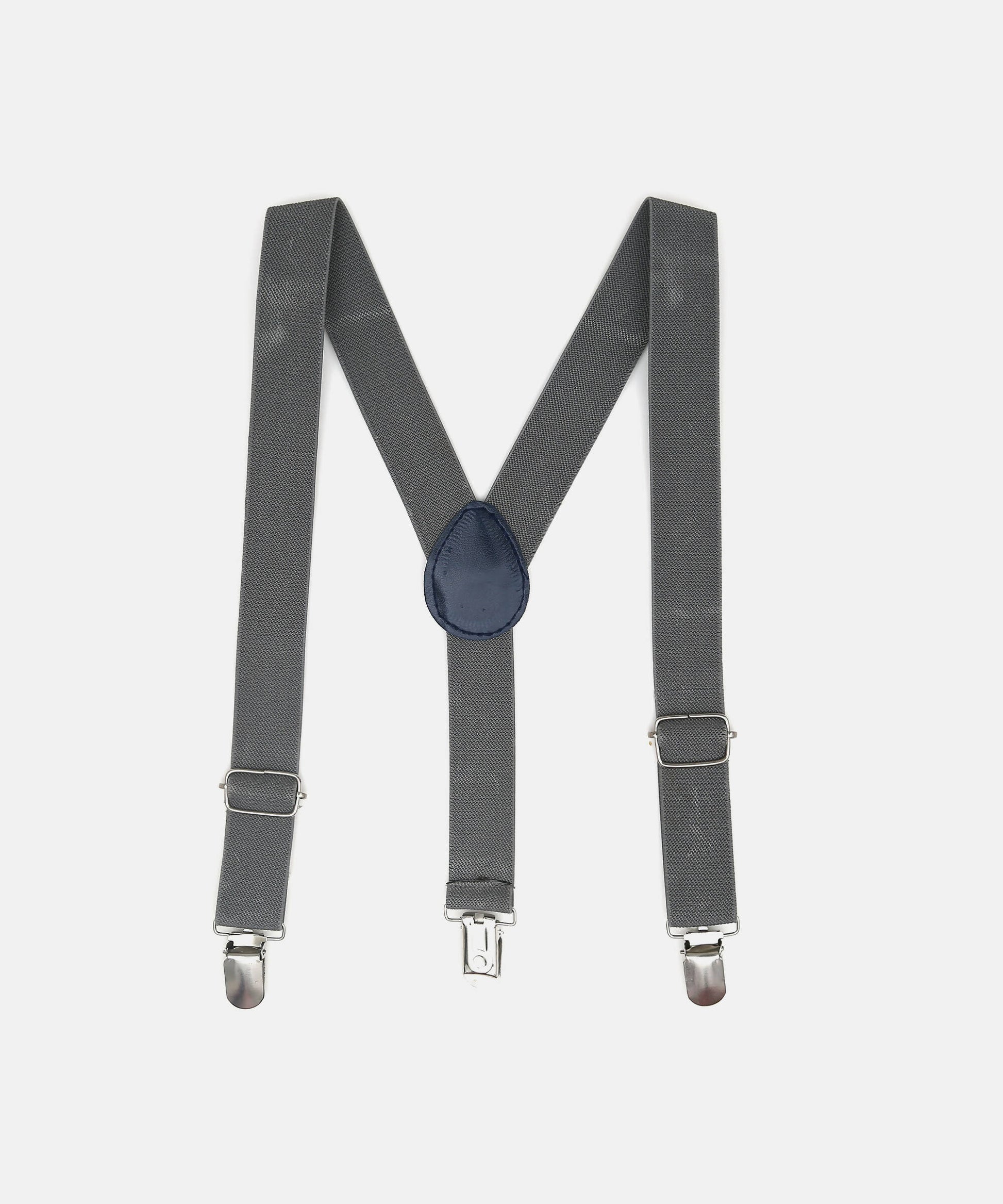 Manet Boys Solid Suspenders - Grey - Distacart