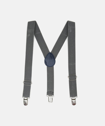 Manet Boys Solid Suspenders - Grey - Distacart