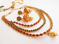Thumbnail for Multicolor Kemp Three Layer Necklace Set