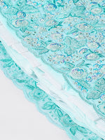 Thumbnail for House of Panchhi Turquoise Blue Georgette Sequinse Embroidery Lehenga Choli & Dupatta - Distacart