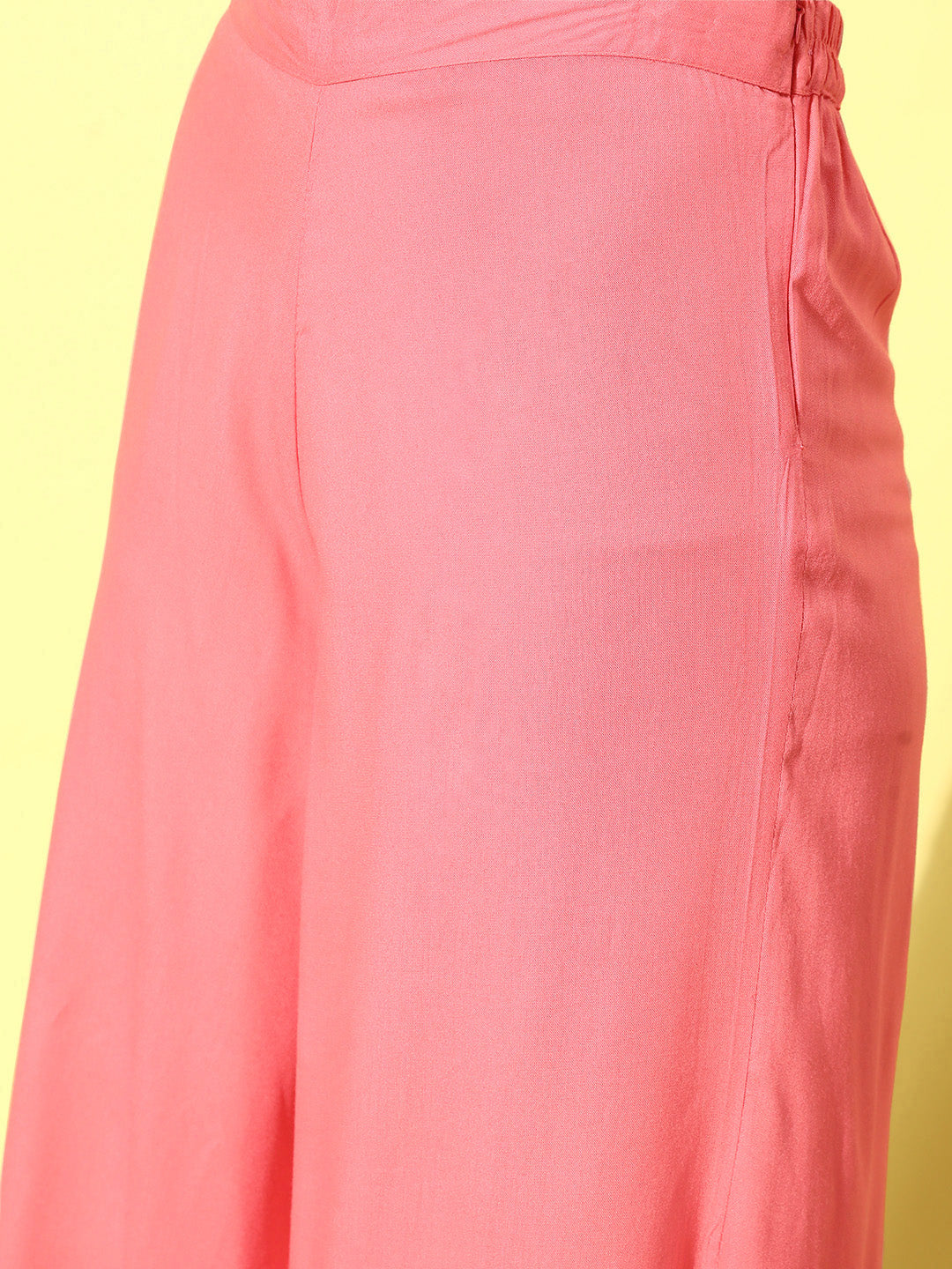 InWeave Women's Camelia Fusion Layer With Peach Sleeveless Kurta Set - Distacart