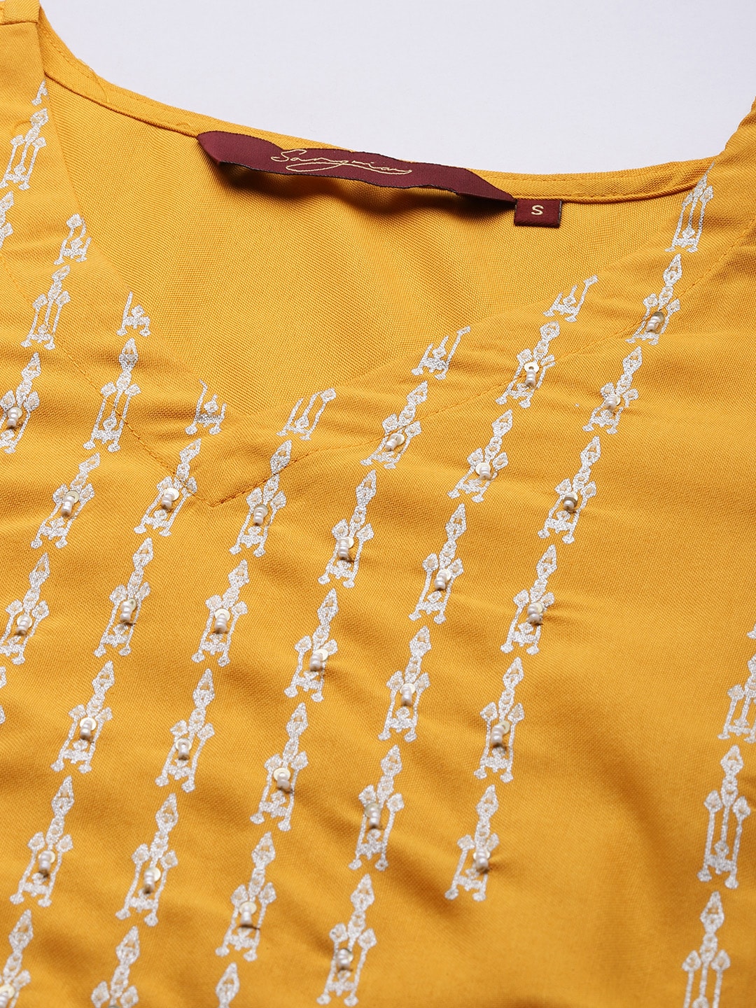 Sangria Printed Kurta with Trousers & Dupatta - Distacart