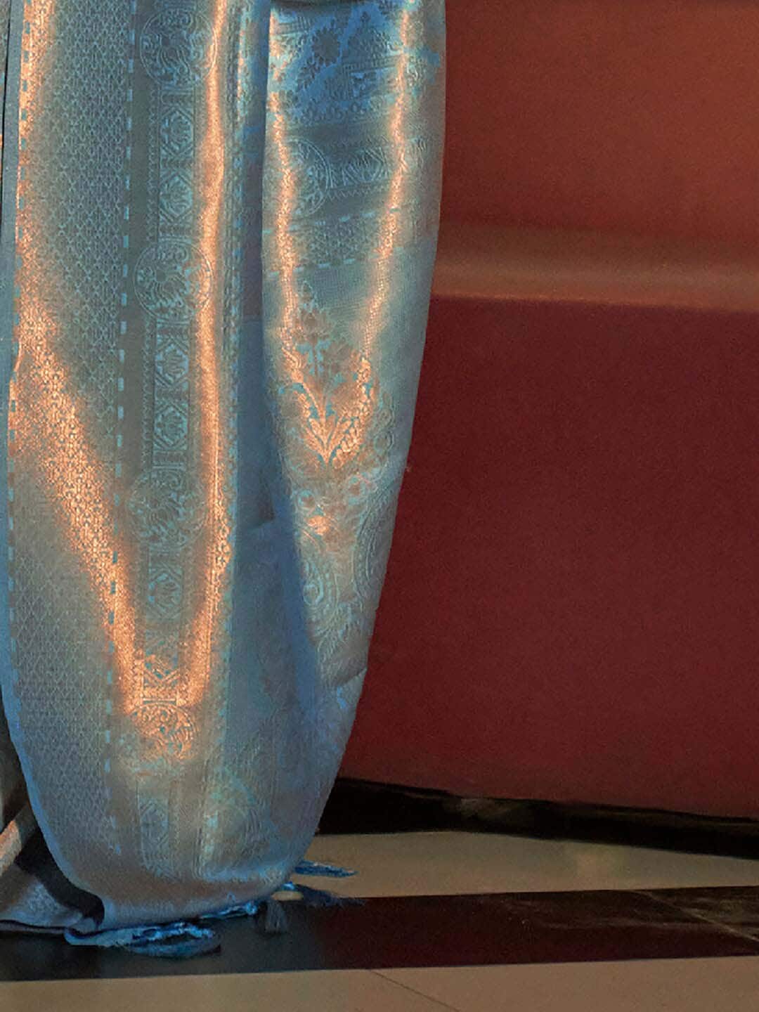 Saree Mall Woven Design Zari Silk Blend Kanjeevaram Sarees - Distacart