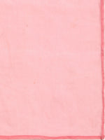 Thumbnail for Sangria Women Pink Ethnic Motifs Printed Chanderi Cotton Kurta with Trousers & With Dupatta - Distacart
