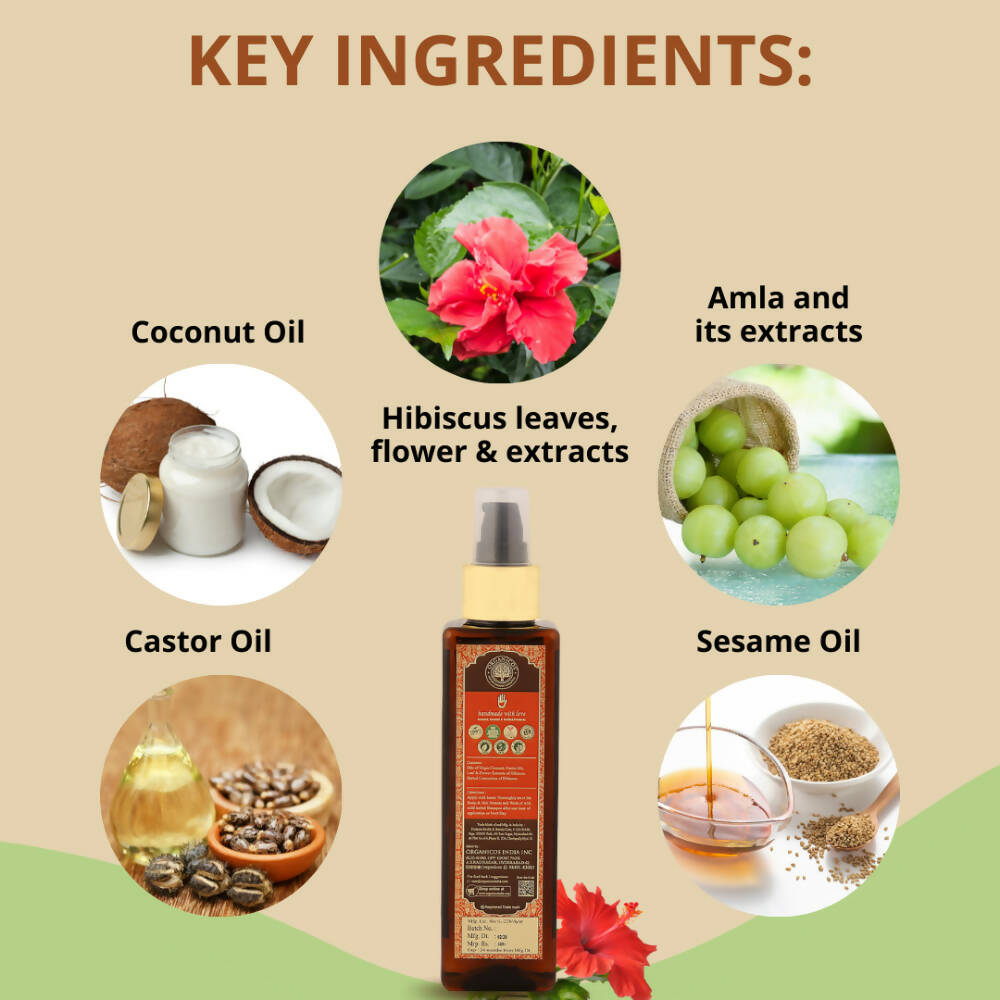 Organicos Hibiscus Hair Oil - Distacart