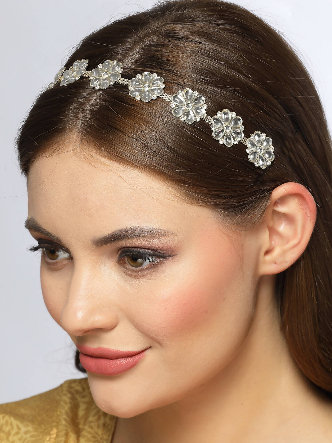 NVR Women's Gold-Plated Traditional Trending Matha Patti - Distacart