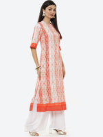 Thumbnail for Biba Women Coral Printed Kurta - Distacart