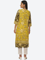 Thumbnail for Biba Women Floral Printed Round Neck Kurta - Distacart