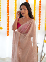 Thumbnail for Mitera Embellished Sequinned Saree - Distacart