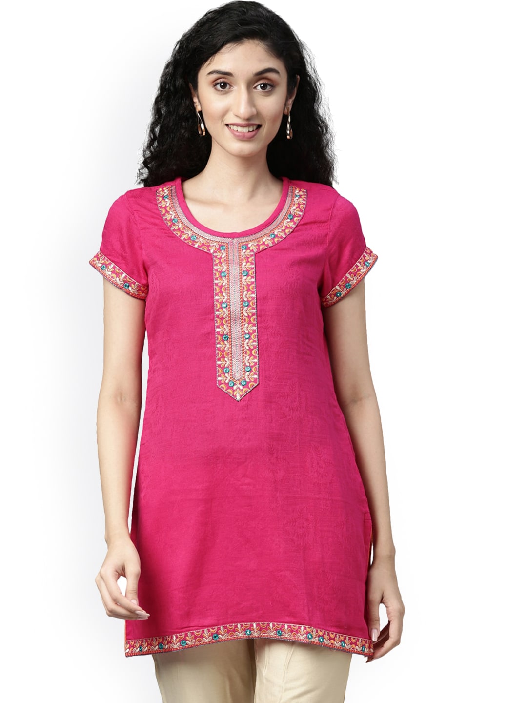 Souchii Pink Kurta - Distacart