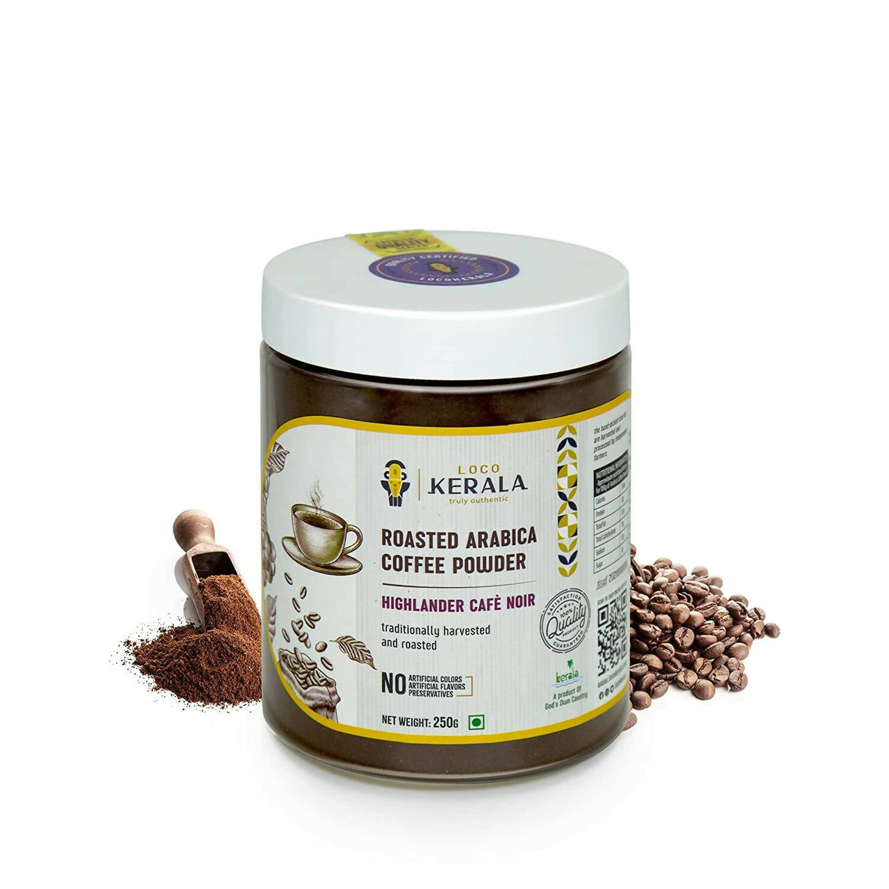 LocoKerala Highlander Cafè Noir Arabica Coffee Powder - Distacart