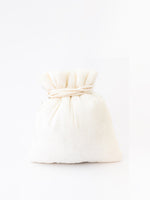 Thumbnail for NR By Nidhi Rathi White Mirror Work Embroidered Potli Clutch - Distacart