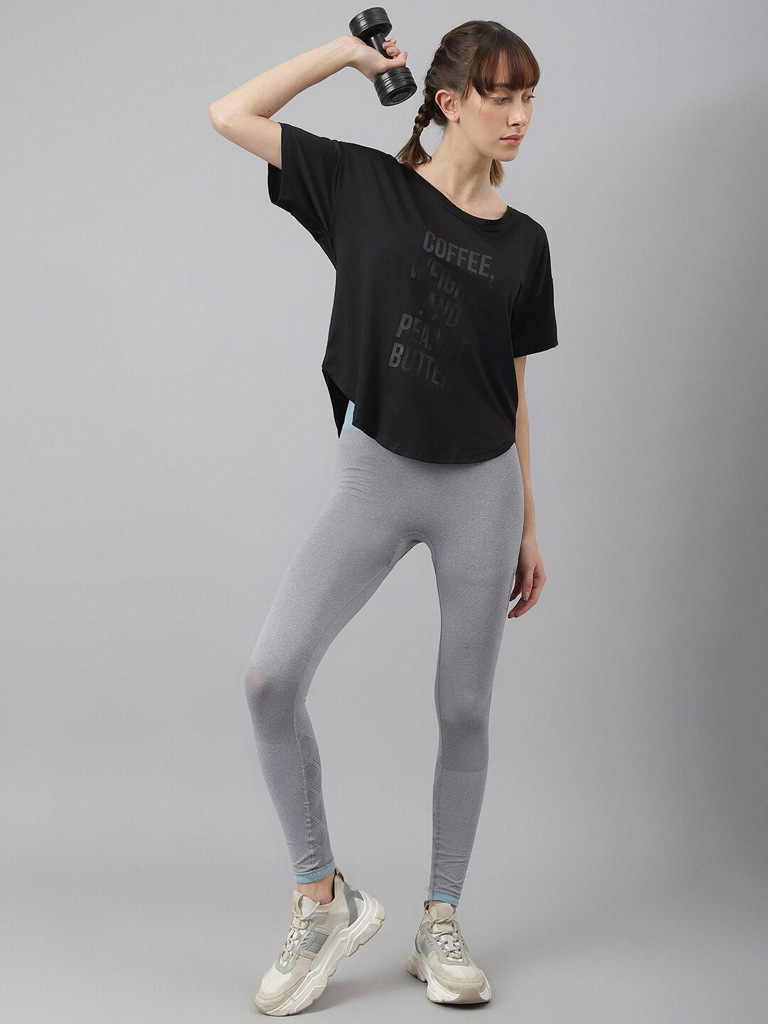 MKH Women Typography Printed Drop-Shoulder Sleeves Dri-FIT Sports T-shirt - Distacart