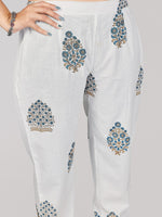 Thumbnail for Kalini Floral Printed Sequinned Pure Cotton Kurta with Trousers & Dupatta - Distacart