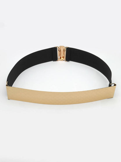NVR Women Circular Gold Plated Adjustable Broad Belt - Distacart