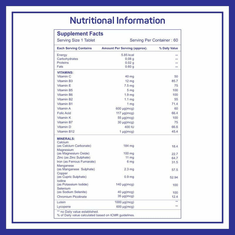 Healthvit Cenvitan Multivitamin Tablets for Men - Distacart
