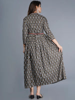 Thumbnail for Kalini Women Brown Ethnic Motifs Printed Kurta - Distacart